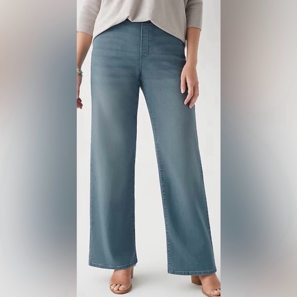 J. Jill Pants - PureJill J. Jill  Denim Soft Wide Leg Pull On Jeans. Women’s XL TALL (38X33)